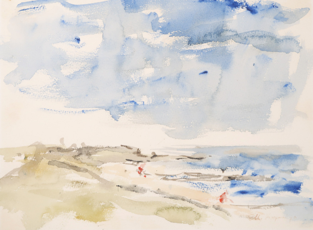 Elly Koopman: Aquarel, Landschap II kopen? Bied vanaf 1!