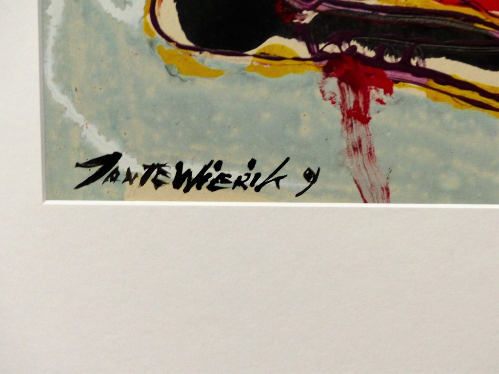 Jan te Wierik,Olieverf ,origineel op papier in nieuwe lijst met museumglas kopen? Bied vanaf 800!