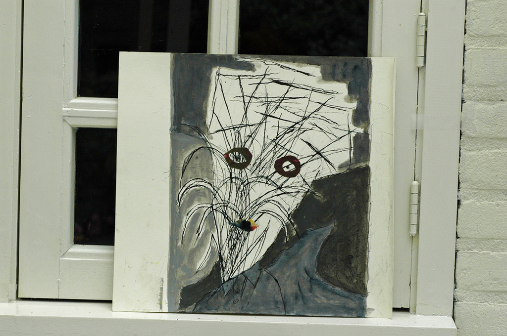 HAns Ebeling Koning, tekening, Portret kopen? Bied vanaf 50!