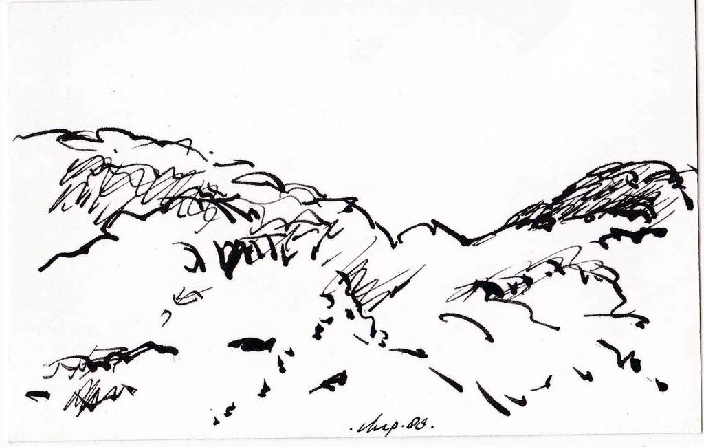 Christiaan Paul Damsté, 4 pentekeningen, 1988, gesigneerd kopen? Bied vanaf 40!