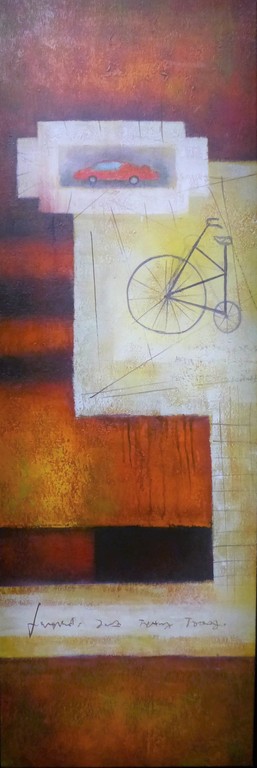 Han Teng, Olieverf op linnen, handgesigneerd kopen? Bied vanaf 50!