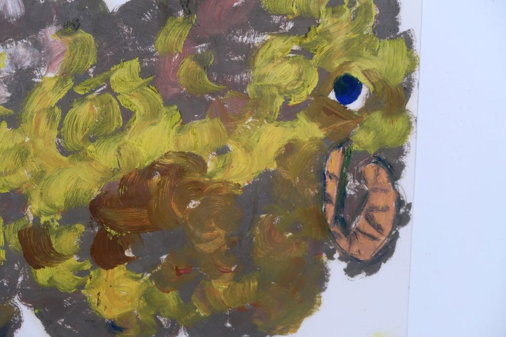 Meertje Kaal: Olieverf op karton, Moeders liefste.. - Ingelijst kopen? Bied vanaf 1!