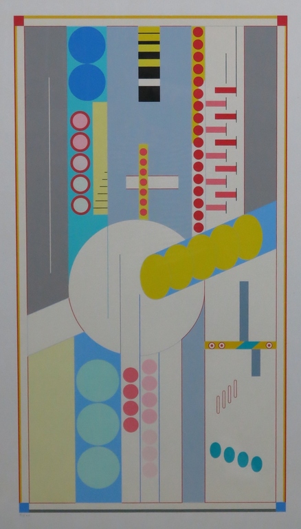 Erich Buchholz: Zeefdruk, Zonder titel - Ingelijst verkocht voor € 70!