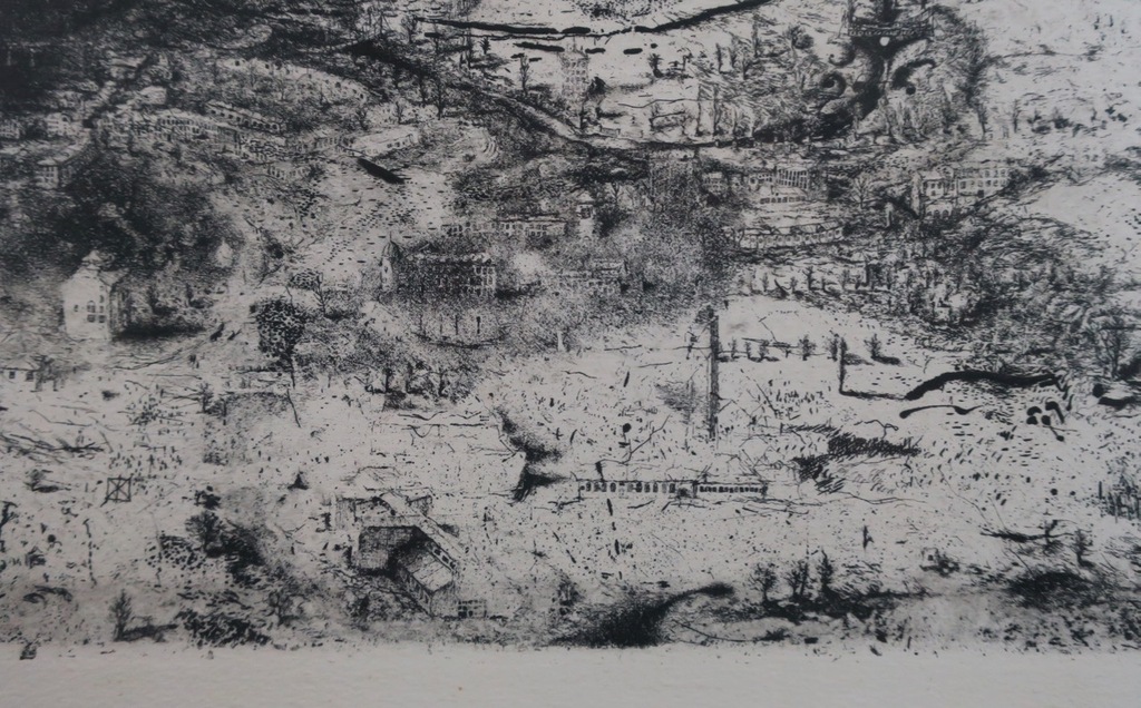 Onbekend gesigneerd: Ets, Meero V - Ingelijst (Zeer groot) kopen? Bied vanaf 50!