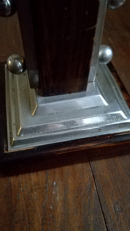 Art Deco verzilverde 3 pits lampedair  kopen? Bied vanaf 10!