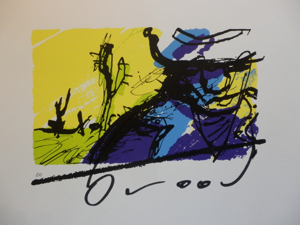 HERMAN BROOD, Gelimiteerde en HANDGESIGNEERDE Zeefdruk  BONO kopen? Bied vanaf 85!