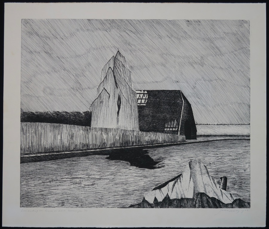 Jan Hein van Rooy: Ets, Landschap van leven en dood, Beuningen  kopen? Bied vanaf 1!