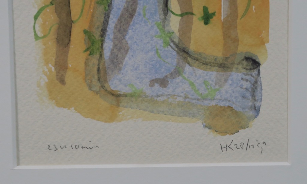 Hans Kuijs: Aquarel, Z.T. voet kopen? Bied vanaf 1!