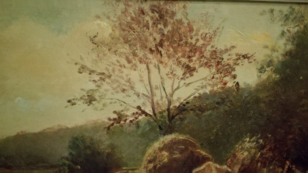 Onbekend kunstenaar, Olieverf op paneel, Stilleven Koeien kopen? Bied vanaf 30!