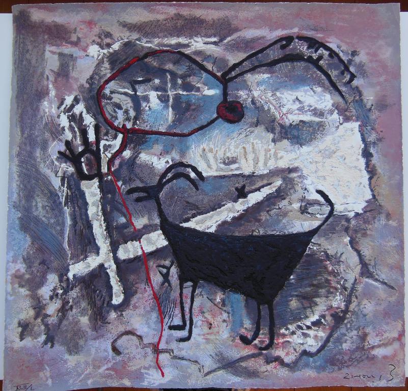 Zhou Brothers, Nature and I, terragravure, gesigneerd verkocht voor € 495!