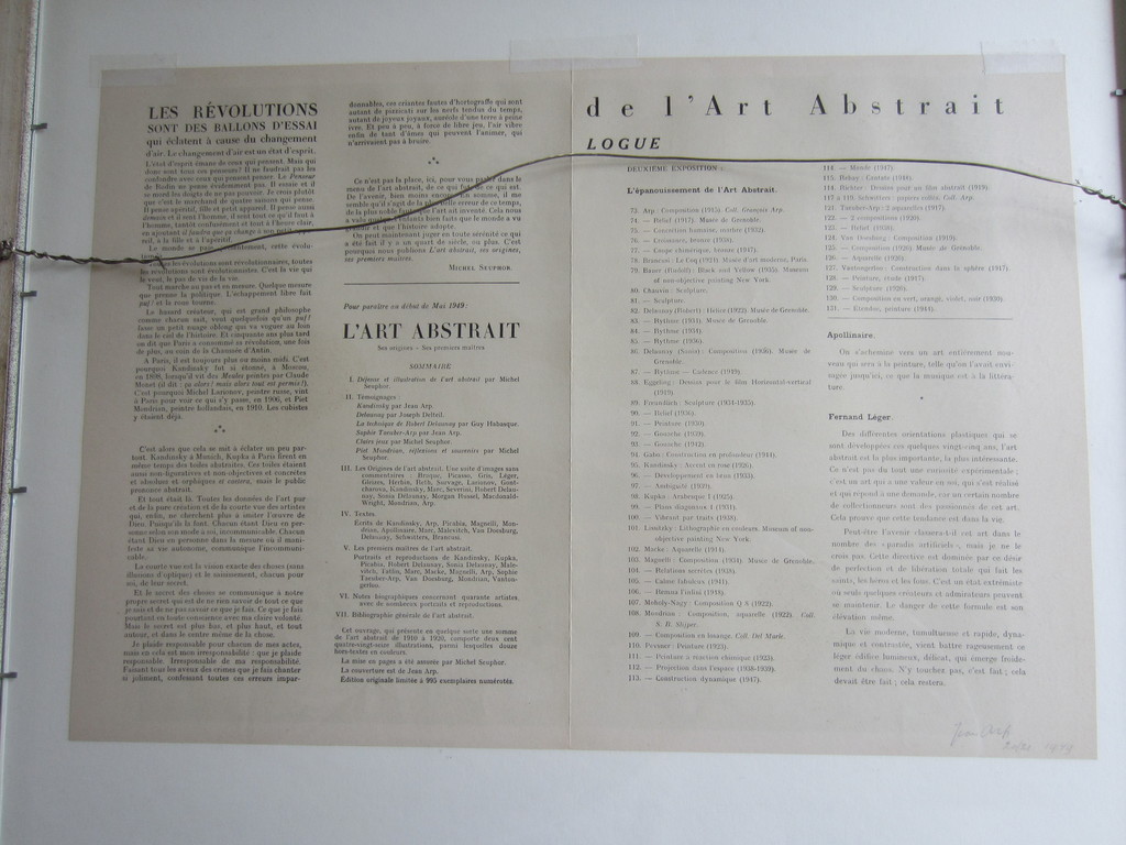  ZELDZAME LITHO HANS ARP  DUBBELE PAGINA DERRIERE LE MIROIR 1949  kopen? Bied vanaf 75!