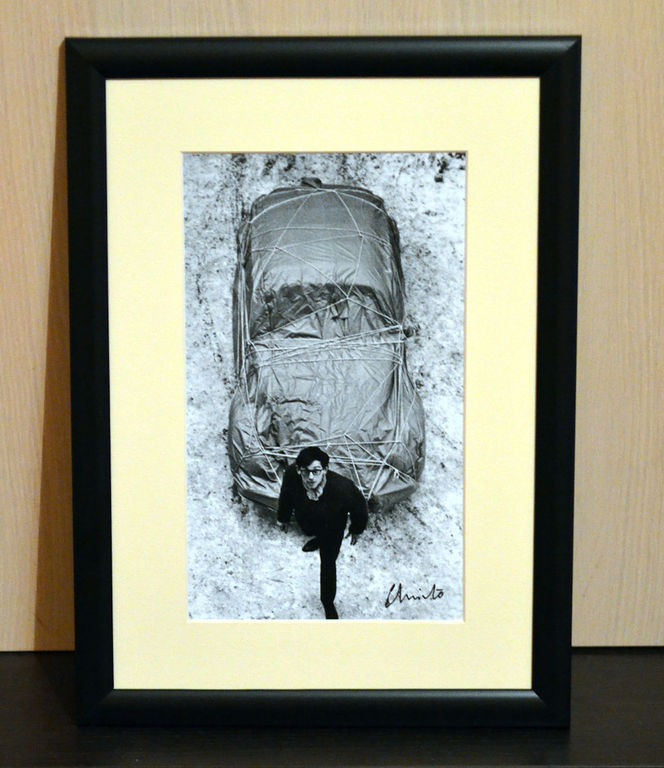 Christo-Wrapped volkswagen-artprint handgesigneerd en ingelijst kopen? Bied vanaf 75!