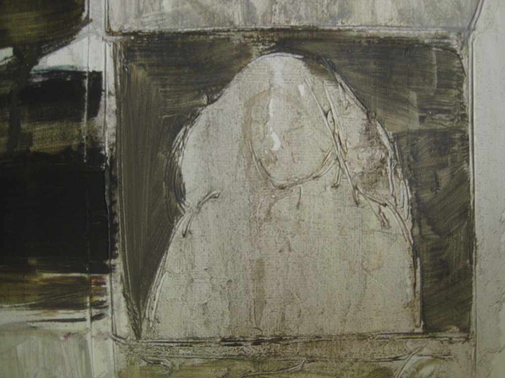 Indrukwekkend abstract figuratief Reliëf olieverf "Madonna" van Armand Campi  kopen? Bied vanaf 1!