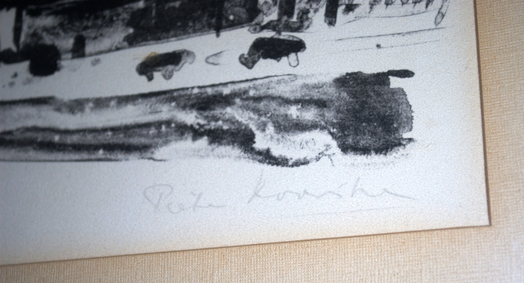 Boerderijen bij Monnickendam - handgedrukte litho - 1960 - oplage 50 kopen? Bied vanaf 35!