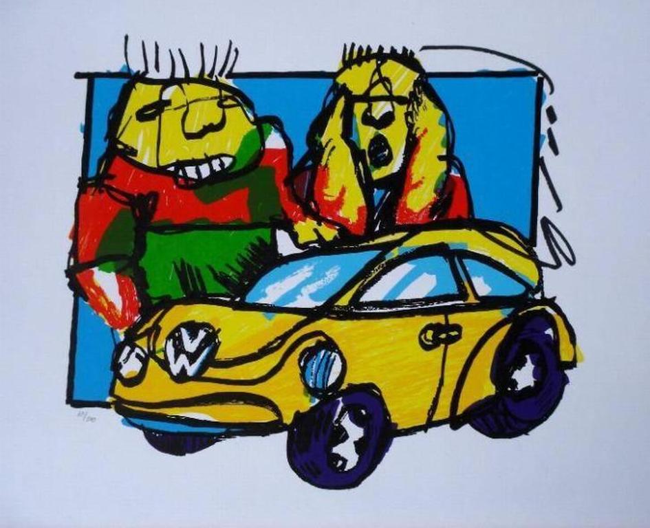 HERMAN BROOD, Gelimiteerde en HANDGESIGNEERDE Zeefdruk  BEETLE kopen? Bied vanaf 165!