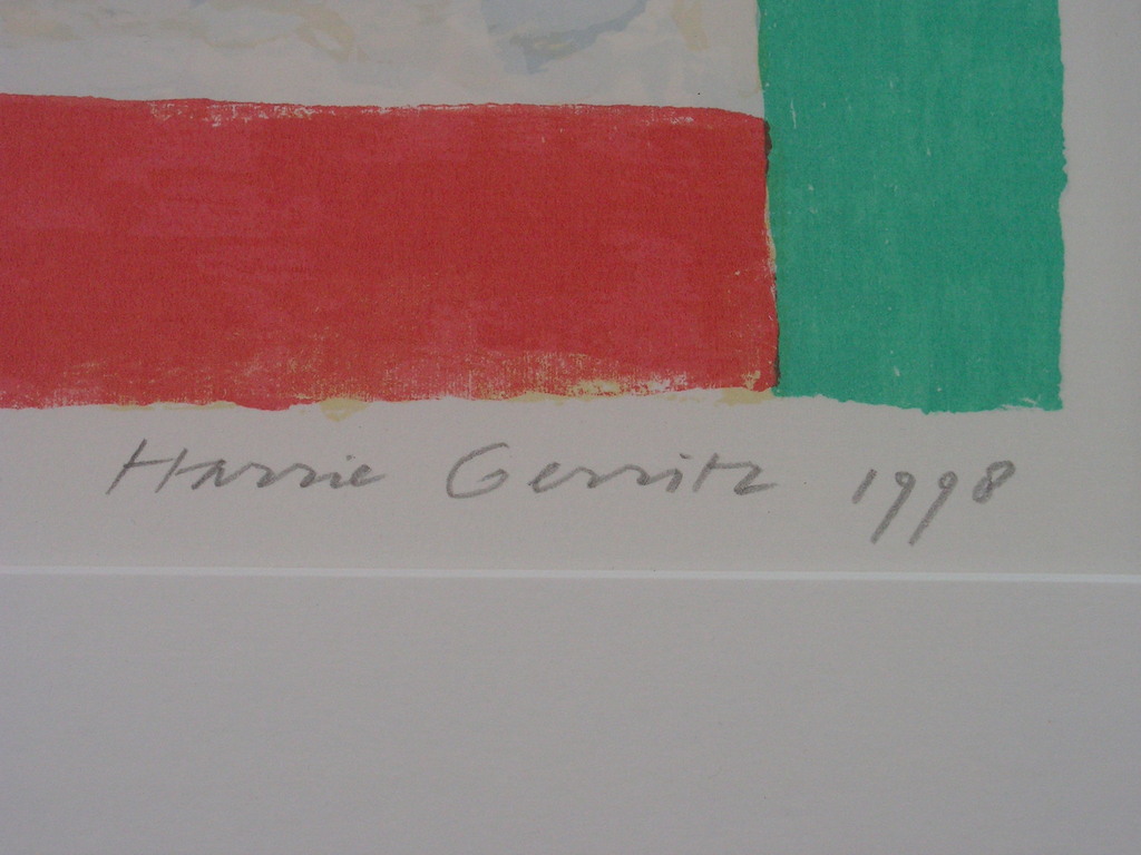 Harrie Gerritz  -  zeefdruk  -  Running landscape kopen? Bied vanaf 55!