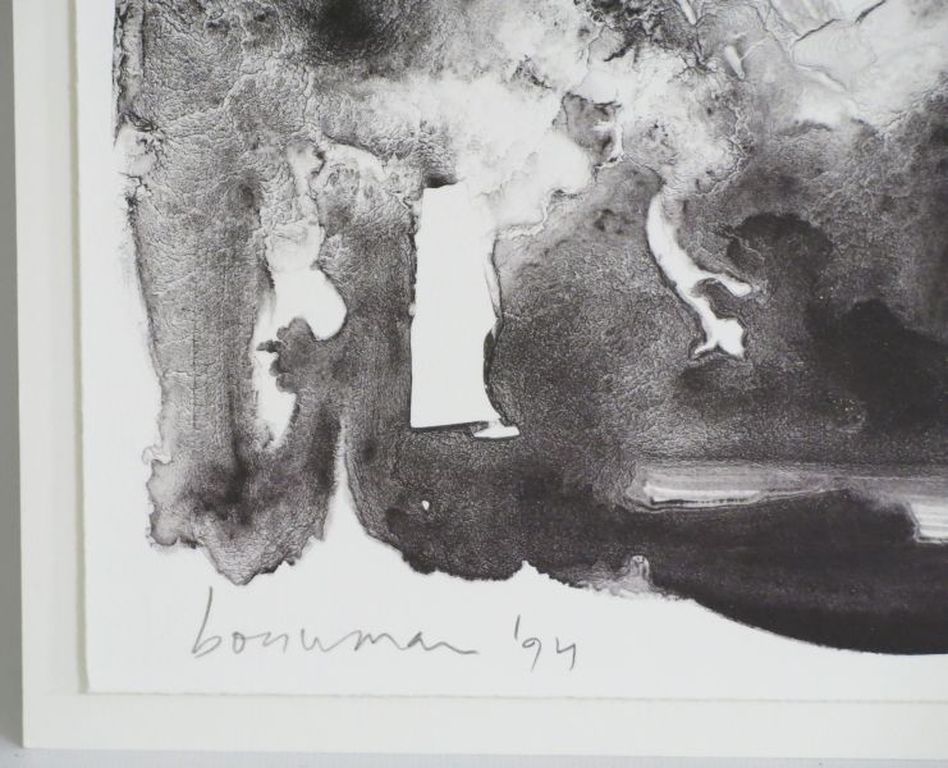 Richard Bouwman: Litho, Compositie in zwart kopen? Bied vanaf 1!