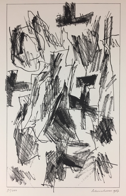 Jan Schoonhoven - Jan Schoonhoven, gesigneerde zeefdruk, 1987 kopen? Bied vanaf 399!