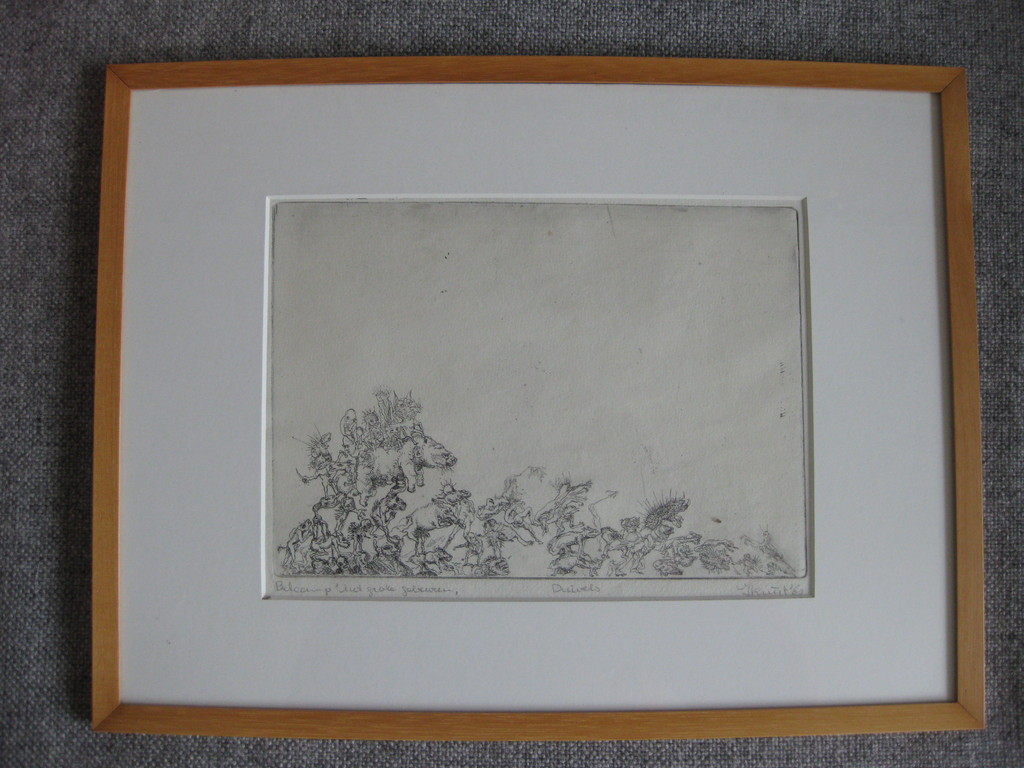 Hans Kuijt, "Duivels", Belcampo Het grote gebeuren. ets kopen? Bied vanaf 10!