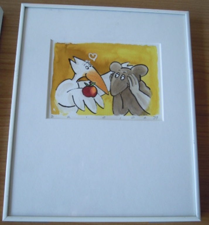 2 Leuke fleurige aquarellen gesigneerd BRIGIDA  30 x 26 cm  kopen? Bied vanaf 1!