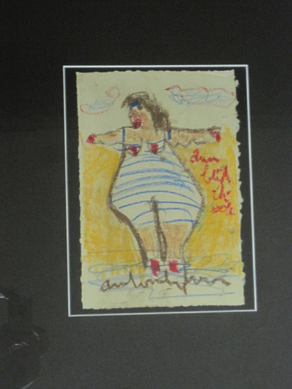Anton Heyboer - originele pastel "Dan blijf ik ook !" gesigneerd ca. 1970  kopen? Bied vanaf 1!
