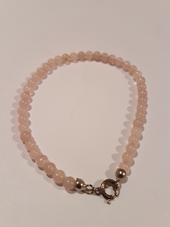 Armband rozenkwarts en zilver 925 kopen? Bied vanaf 5!