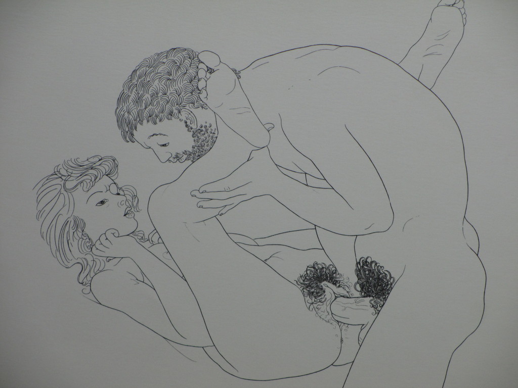 Mario Tauzin, Erotische scene, Litho kopen? Bied vanaf 1!