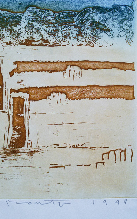 Jan Montyn - Summerlandscape of happiness II, aquatint ets kopen? Bied vanaf 175!