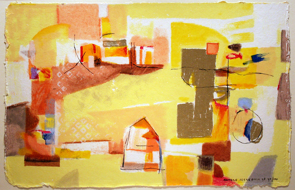 Anneke Peereboom: ingelijste zeefdruk 'Luce del Giorno II' (handgesigneerd en genummerd) verkocht voor € 145!