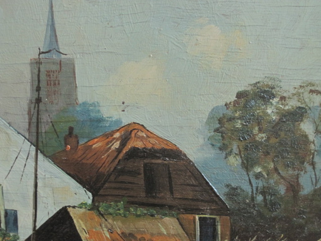 Cees Terlouw 1890-1948 olieverf "aan de Vecht" gesigneerd ca. 1920 kopen? Bied vanaf 1!