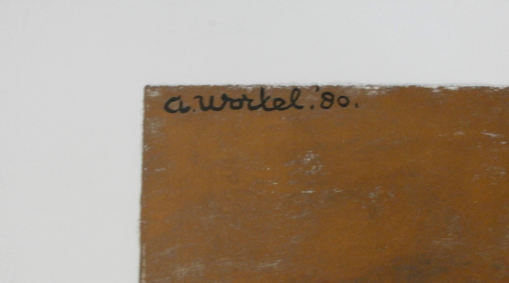 Ans Wortel - gemengde techniek: Elkaar passerend ieder .... - 1980 kopen? Bied vanaf 375!