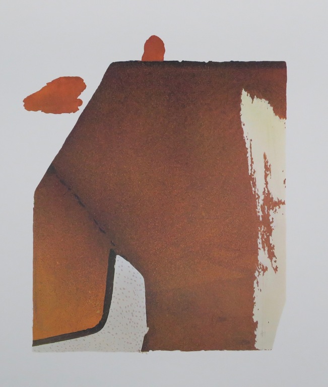 Gerard Leonard van den Eerenbeemt: Zeefdruk, Compositie met bruin   kopen? Bied vanaf 20!