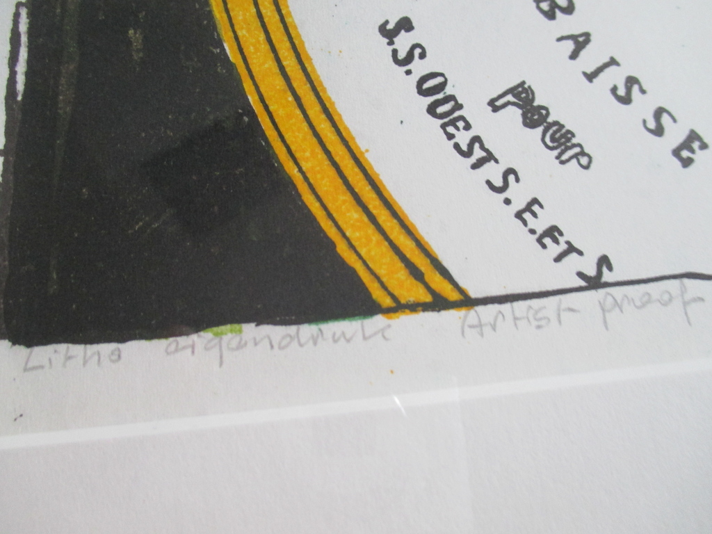 Joost Minnigh, grote litho "Barometer" Barth lijst kopen? Bied vanaf 70!