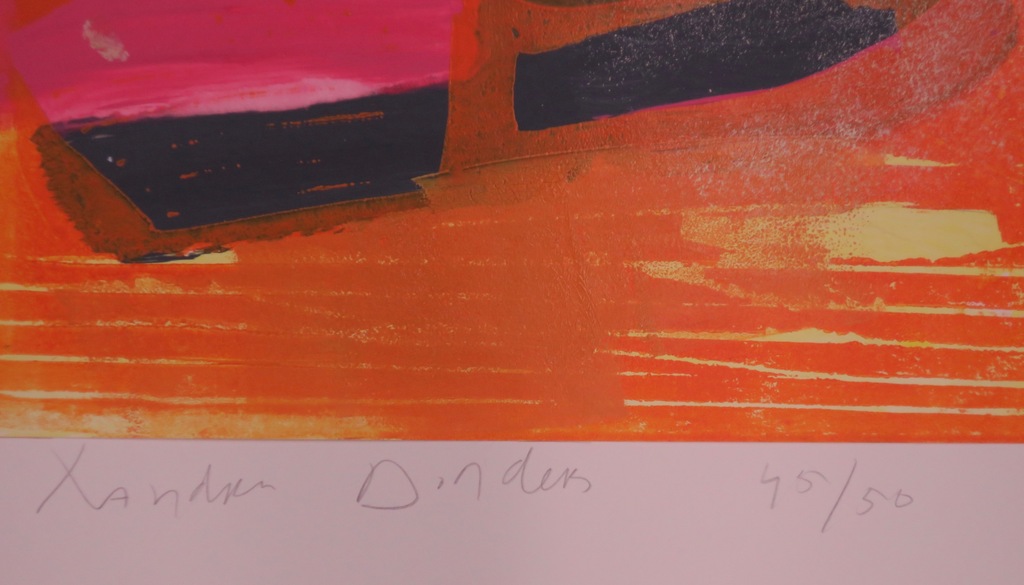 Xandra Donders: Zeefdruk, Romance (oranje) kopen? Bied vanaf 35!