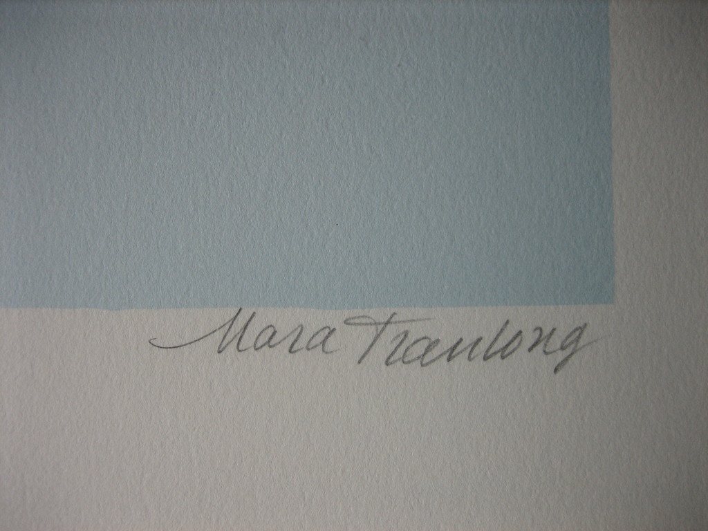 Mara Tran Long - Nu Á La Rose - Lithografie - Oplage 300 ex. - Handgesigneerd kopen? Bied vanaf 1!