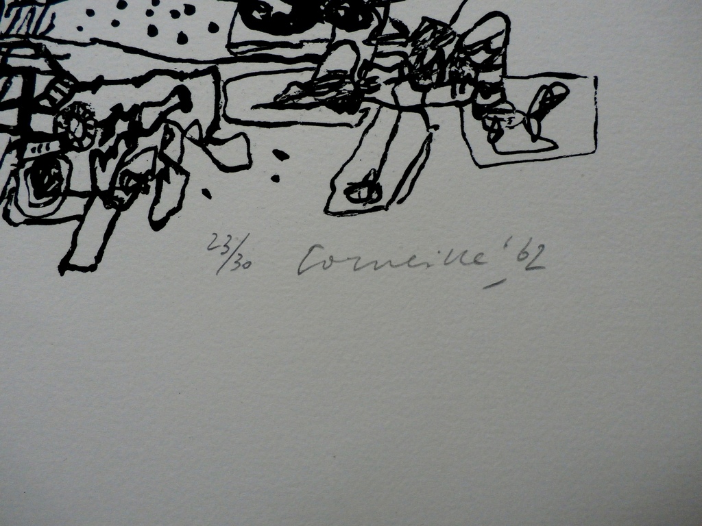 Corneille - litho: Zonder titel - 1962 - oplage 30 stuks!!! kopen? Bied vanaf 350!