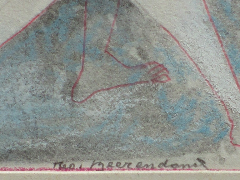 Theo Beerendonk, Kubistische naakten, Kleurpotlood kopen? Bied vanaf 45!