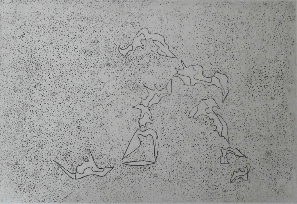 Wout van Heusden - ets - 1980 verkocht voor € 35!