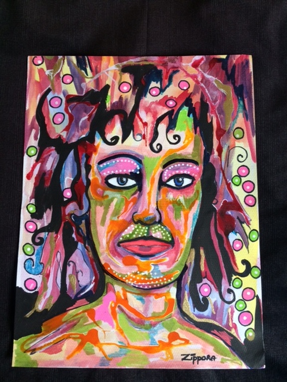 Zippora Meijer Acryl en posca op aquarelpapier Titel Breathless kopen? Bied vanaf 45!