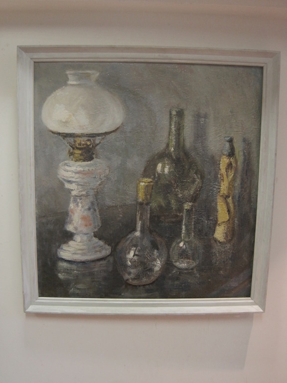 Coba Ritsema Amsterdamse Joffer stilleven met petroleumlamp olieverf 1930 verkocht voor € 130!