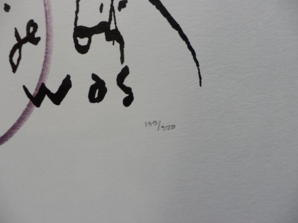 HERMAN BROOD  HANDGESIGNEERDE En Gelimiteerde ZEEFDRUK  OF JE BIJ GOD WAS kopen? Bied vanaf 125!