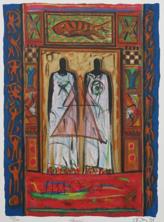 Eric Toebosch: Litho, Angeli verkocht voor € 50!