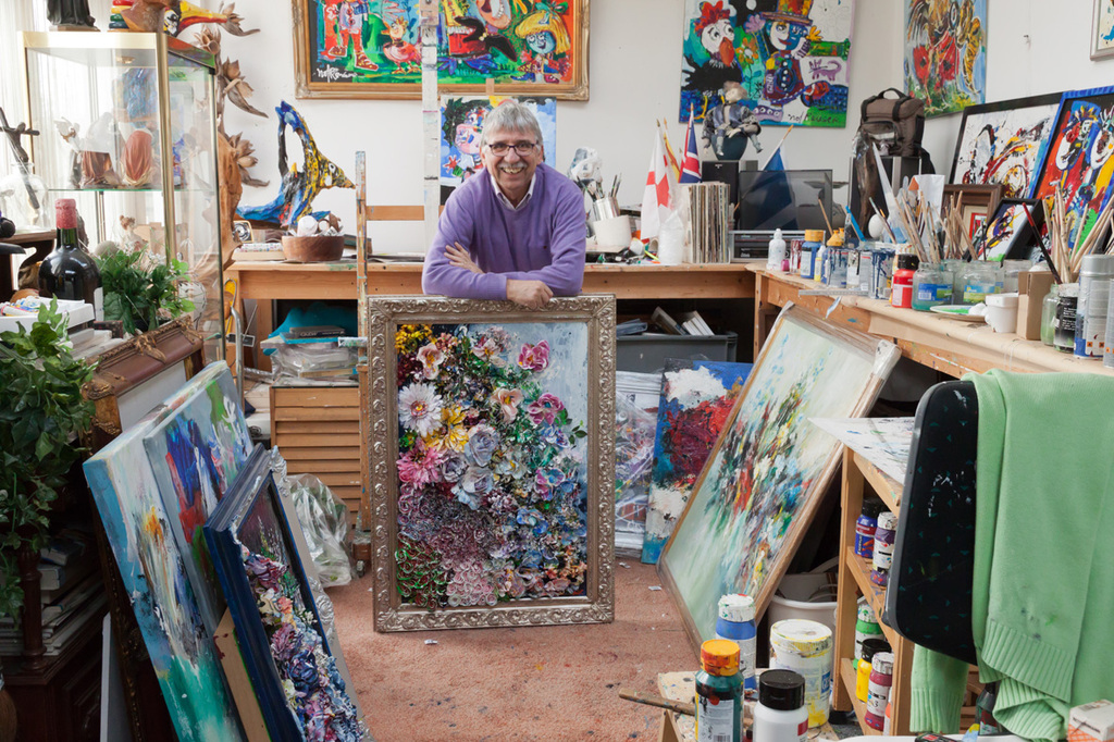 Nol Reuser: Happy, origineel, gemengde techniek op papier. kopen? Bied vanaf 80!