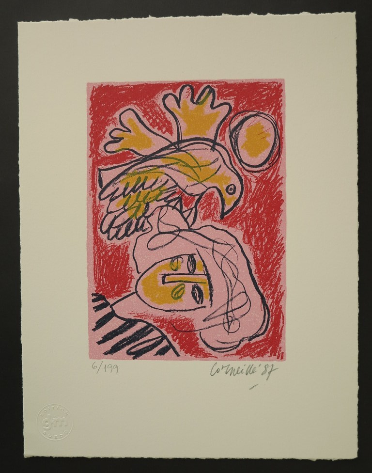 Corneille - handgesigneerde zeefdruk - oplage 199 ex. - 1987 kopen? Bied vanaf 150!