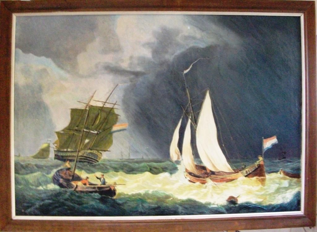 A Hoeijmans: olievef op doek/ paneel, Marine kopen? Bied vanaf 20!