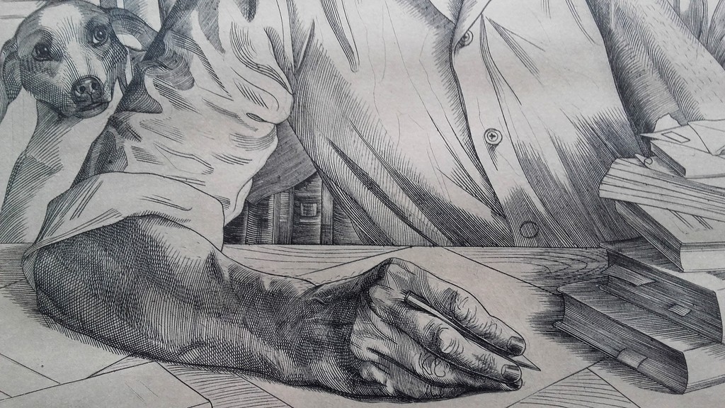 E. Reitsma-Valenca, Portret, Albert Schweitzer - Kopergravure kopen? Bied vanaf 25!