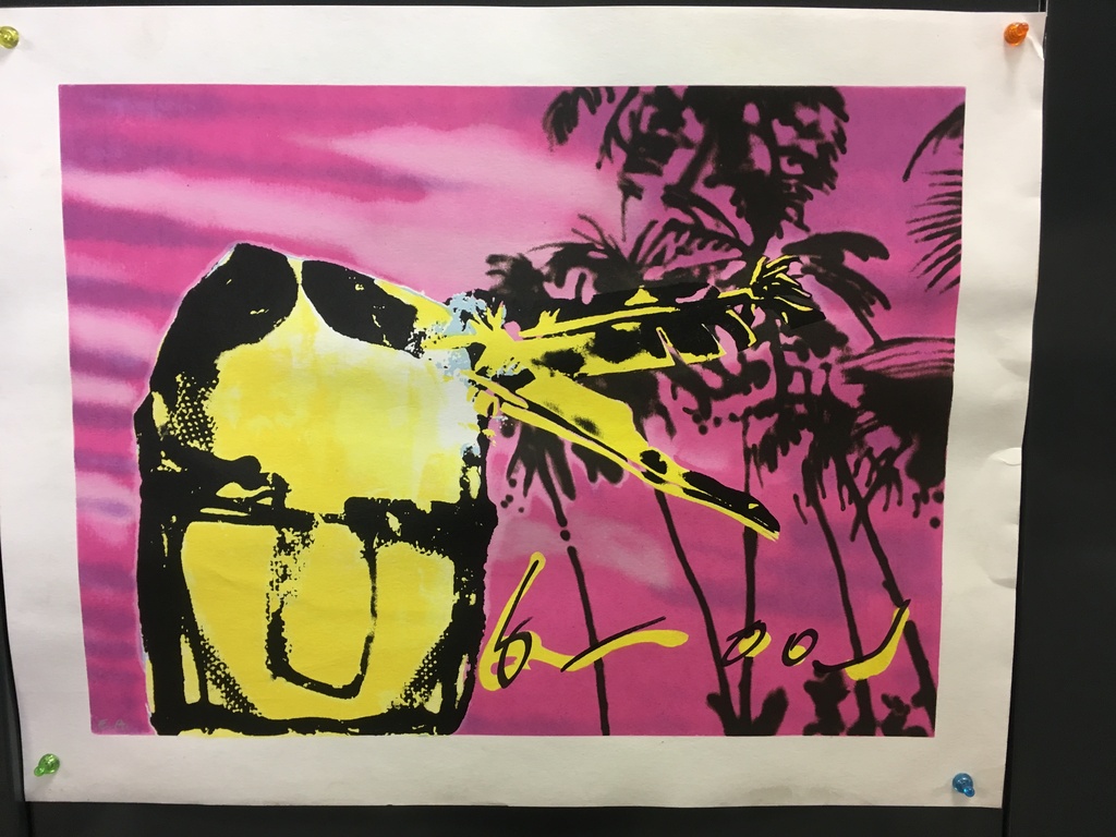 Herman Brood-Pink Indian E.A.-Zeefdruk kopen? Bied vanaf 175!