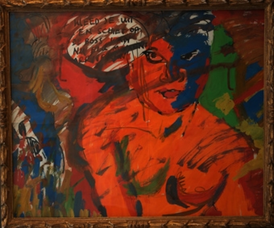 Peter Klashorst - Schiet op, Kleed je uit - acrylverf op papier kopen? Bied vanaf 100!
