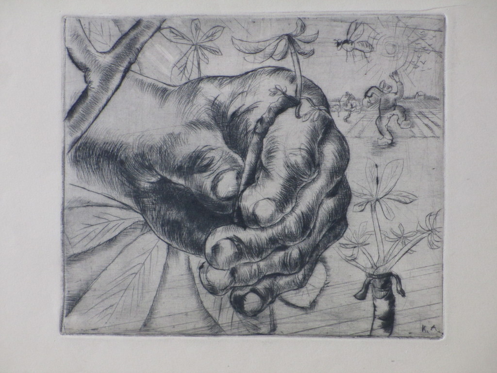 Kees Andrea, Hand vol leven, Ets verkocht voor € 35!