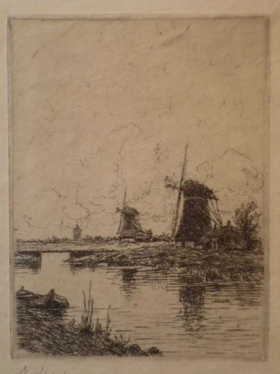 E. Stark - ets - Molens aan water kopen? Bied vanaf 25!